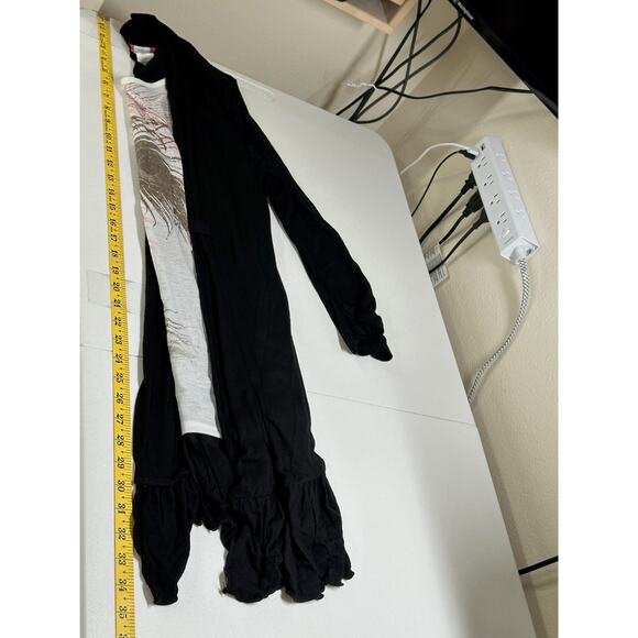 Cocomo‎ Top Womens Large Black Mock Layer Tunic Office Work Travel Artsy Modest - Picture 12 of 12